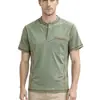 Camiseta deportiva europea y americana transfronteriza para hombre, para entrenamiento de fitness, corte holgado, nueva moda de verano, casual, manga corta para correr