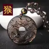 Collar con Colgante de Hebilla de la Paz de Obsidiana Hielo Signo del Zodíaco para Hombre Collar para Mujer Año del Zodíaco Tigre Colgante Patronus