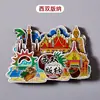 Imanes de Refrigerador de Madera de Monumentos Chinos, Ciudades Turísticas, Hong Kong, Macao, Qingdao, Xuzhou, Imanes de Refrigerador de Shanghái al por Mayor