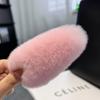 Pinza para el cabello Mao Mao Corea del Sur Ins Cabello de conejo Rex real Pinza para el cabello de felpa linda de gran tamaño Lado de piel Tarjeta BB Celebridad de Internet