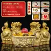 Pixiu de Latão Atrai-Riqueza, Pixiu de Cobre, Pixiu com Ruyi, Enfeites de Pixiu, Artesanato de Pixiu de Cobre, Decorações para Escritório, Atacado de Presentes