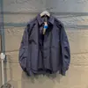Chamarra tipo camisa de peso pesado con cuello para hombre, abrigo de trabajo de dos piezas simuladas de corte holgado, estilo old money, camisa holgada retro de lujo ligero, moderna