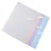 Carpeta Transparente Gruesa en Forma de L A4, Carpeta de Reporte de Contrato de Una Sola Página Multicolor, Carpeta para Guardar Currículums, Carpeta para Documentos