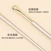 Pincel Pequeño en Forma de Media Luna para Detalle de Ojos con Filo Semi-Abanico para Delineador y Sombra de Ojos Párpado hasta Herramienta de Maquillaje Pincel