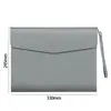 Bolsa para documentos A4, bolsa de documentos de cuero magnética, bolsa de documentos de gran capacidad para reuniones de negocios, bolsa impermeable para almacenamiento de documentos de oficina