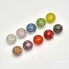 Cuentas de Bola Coloridas de Diamante Completo de 16 mm, Cuentas Shambala con Agujero Recto, Colgante para Mochila, Accesorios de Joyería DIY para Pulseras
