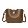 Bolso Cruzado de Cuero Genuino Estilo Coreano para Mujer, Bolso Cruzado, Bolso de Hombro de Piel de Vaca de Primera Capa de Alta Gama, Bolso de Mano, Bolso de Gran Capacidad para el Trabajo