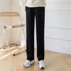 Calça quente para barriga de grávida outono e inverno rede vermelha tamanho plus size calça externa forrada com fleece solta slim perna larga moda