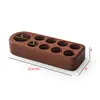Expositor de Rack Essencial para Armazenamento de Óleos Essenciais Salão de Beleza Spa Rack de Armazenamento de Madeira para Perfumes Caixa de Armazenamento Simples Rack Organizador Doterra