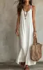 Vestido de tirantes V-neck para mujer, color liso, estilo bohemio vacacional, europeo y americano, Amazon, 2026