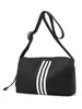 Bolso Bandolera para Mujer, Simple, a la Moda, Casual, Versátil, para Ir al Trabajo y Viajar, Bolso de Hombro Rayado de Gran Capacidad para Hombres y Mujeres