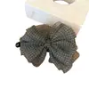 Pinza de Plátano con Lazo Floral Suave Estilo Coreano para Mujer, Pasador Vintage de Alto Gama con Puntos para Moño Completo