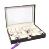 Vitrina Transfronteriza para 6-12 Niñas, Relojes Coleccionables de PU, Uso Doméstico, Gama Alta, Exquisita, Portátil