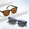 Gafas de sol de moda con montura grande y patillas planas, aspecto liso, adelgazantes, protección UV, para conducir y andar en bicicleta