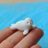 Modelo de animal marino de foca glaciar polar de resina, adornos educativos para la primera infancia, juguetes cognitivos para niños, adornos