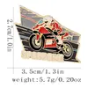 Broche de Emblema de Moto Esportiva Dobrado e Deformado Acessórios de Vestuário de Corrida Montanha Corrida Broche Decoração de Mochila Escolar
