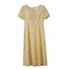 Moda Plus Size Feminina: Vestido Midi Inspirado em Designer, Corte Detalhado, Novo Estilo de Verão, Acinturado, Estilo Francês 242435
