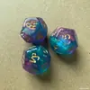 Dados de Números dos 12 Signos do Zodíaco Dados de Cristal da Sorte Cor Camaleão Mista Popular Fonte Transfronteiriça AliExpress Comércio Exterior