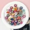 Roda de Contas Redonda Lisa Furo para Contas 5mm Furo Grande Pendurar em Bolsa Chaveiro Acessórios para Joias Contas Soltas DIY Contas de Ábaco Acrílico