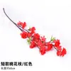 Galho de Flor de Pessegueiro Fábrica Flor Artificial Flor de Chimonanthus Adereços Árvore de Pessegueiro Artificial Decoração Quarto Flor Jardim Paisagem Galho de Flor de Cerejeira