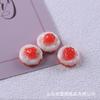 Juego de simulación de comida DIY, juego de comida con crema de fresa, juego de comida con crema, pegamento, accesorios, llavero, colgante, accesorios de joyería de resina