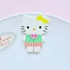 Gato de Dibujos Animados Lámina Acrílica Accesorios Pasador Parche DIY Decoración de Zapatos Imanes de Refrigerador Materiales