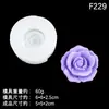 Molde de silicona de flor de gardenia y rosa para velas de yeso de aromaterapia DIY, adornos de resina y decoraciones de pastel de fondant
