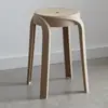 Taburete de Plástico para el Hogar Engrosado Taburete Molino de Viento Silla de Comedor Simple Moderna Banco Alto Mesa de Comedor Silla de Goma Apilable