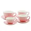 Caneca de cerâmica branca pura clássica para latte Caneca de café Garland Caneca de café grande capacidade estilo europeu com logotipo comercial impresso