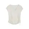 Top de Punto Weisong Guangzhou Thirteen Lines Estilo Coreano Diseño de Nicho Ceñido a la Cintura Manga Corta para Mujer, Nuevo Top Casual de Verano