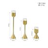 Candelabro de aluminio y metal de lujo, estilo nórdico, moderno y sencillo, para decoración del hogar, estilo vintage, para bodas y eventos.