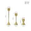 Suporte de Velas Decorativo de Metal e Alumínio de Luxo Nórdico para Uso Doméstico, Suporte de Velas Decorativo Retro Criativo para Casamento