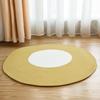 Alfombra de algodón tejida con cuerda nórdica, sencilla, ovalada, para sala de estar, dormitorio, estilo japonés, para mesa de centro, puerta de entrada, redonda