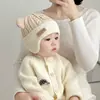 Chapéus de Urso Quentinhos e Fofos para Outono e Inverno, Chapéus com Proteção para Orelhas para Meninos e Meninas, Bebês e Crianças Pequenas, Chapéus de Lã, Chapéus de Tricô para Bebês e Crianças