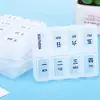 Caja de Medicina Portátil de Una Semana, Caja de Almacenamiento Multiespecificación, Caja de Almacenamiento Portátil Pequeña, Caja Mini con Múltiples Compartimentos para Guardar Medicamentos