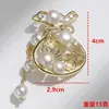 Nuevo Broche de Perla Bolsa de la Suerte Estilo Chino, Gama Alta, Lujo Ligero, Exquisito, Moderno, Diseño de Nicho para Mujeres, Pin Antiexposición, Broche