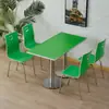 Mesa de jantar e cadeiras de cantina mesa de jantar e cadeiras lanchonete restaurante loja de chá de leite café da manhã loja de macarrão fast food cantina mesa de jantar mesa retangular
