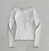 Outono e Inverno 2026 Europeu e Americano Transfronteiriço Estampado Camiseta Y2K Moda Elegante Feminina Atacado Moderna Versátil Cruz