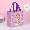 Bolsa de Compras de Dibujos Animados Linda Transfronteriza No Tejida Bolsa de Empaque para Llevar Bolsa Tote de Regalo para el 61 Cumpleaños para Niños y Estudiantes