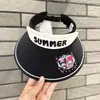 Gorra de protección solar para niños y niñas, sombrero de sol de verano con estampado de animales de dibujos animados, ala ancha, sombrero Joker, venta al por mayor