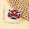 Parches Bordados de Danza del León Estilo Chino para Zapatos, Accesorios de Ropa, Ropa Infantil, Reparación de Suéteres, Parches Bordados por Computadora