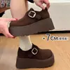 Zapatos Birkenstock de Piel de Vaca de Cobertura Total con Suelas Gruesas para Aumentar la Altura, Adecuados para Mujeres Bajitas, Zapatos Casuales, Zapatos de Plataforma, Mocasines