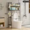 Prateleira de Armazenamento para Vaso Sanitário Banheiro Banheiro de Chão Sem Furos Prateleira de Armazenamento para Máquina de Lavar Vaso Sanitário Prateleira para Vaso Sanitário