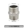 Adaptador Roscado de Acero Inoxidable Reductor Doble Rosca Macho Extensión Directa de 1/4 de Pulgada a 3/8 de Pulgada, 1/2 Pulgada, 3/4 de Pulgada a 1 Pulgada Accesorios para Tuberías de Agua