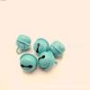 16 MM Pintura Horneada Color Caramelo Color Mascota Campana Redonda Pequeña Accesorios para Llavero DIY Campana Colgante Metálica de Navidad