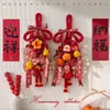 Decoración para inauguración de casa, Colgante para manija de puerta de entrada, Personaje de bendición, Nudo, Decoración para casa nueva, Suministros para ceremonia de mudanza