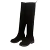 Nuevas Botas Largas para Mujer, Botas Altas Planas, Botas por Encima de la Rodilla, Botas con Elevador Interno y Botas Adelgazantes, Invierno 2023 Micro-Elásticas