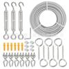 Cabo de Aço Inoxidável 304 Revestido de Plástico PVC 3/16" Kit de Suspensão Cabo para Guarda-corpo de Jardim Externo 5mm terno