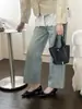 Sapatos de Salto Alto Estilo Francês Bico Fino Laço Borboleta Corte Baixo Salto Grosso