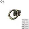 Manija Retro Estilo Americano, Anillo Tirador Simple Estilo Europeo Bronce Antiguo, Manija de Anillo para Armario y Gabinete, Tirador Colgante para Muebles y Cajones